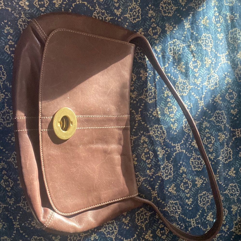 LIKE NEW Coach pocketbook- clutch with strap